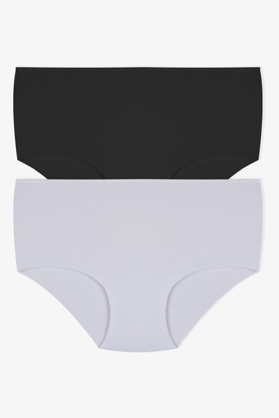 Women's 2-Piece Hair Elastic Laser Cut Extra High Waist Panties