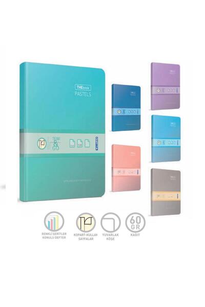 Thebook Defter Pastels Thread Stitched Hard Cover 17X24 120 Sheets Checkered
