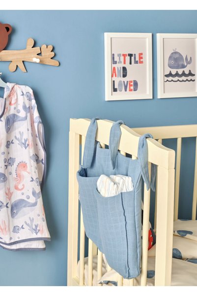 100% Cotton Marine Crib Organizer (30X40 cm)