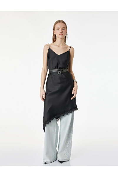 Памучни фармерки со широки ногавици, копчиња, џебови и украси - Wide Leg Jeans
