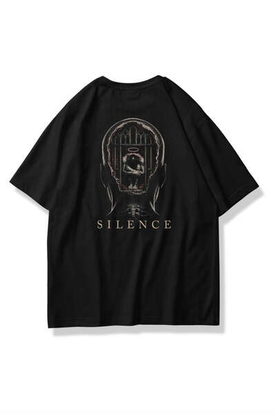 Unisex Silence Mind Tshirt Black