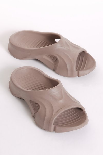 Unisex Mink Patterned Thick Soled Eva Slippers