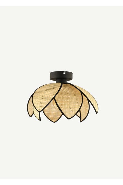 Amaya Plafonier Rattan Chandelier Cream-Black (26X20 cm)