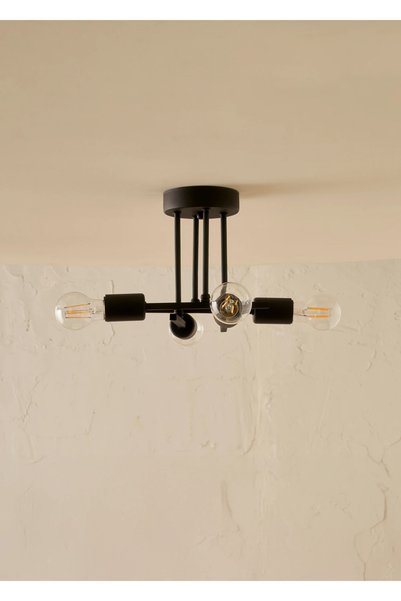 Idole 4-Piece Chandelier Black (35X15 cm)
