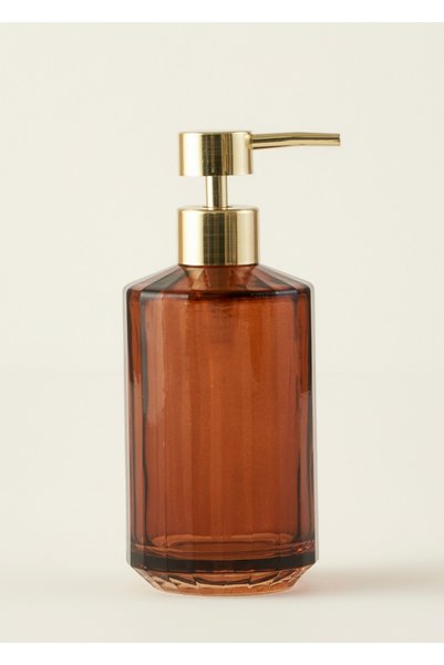 Camila Liquid Soap Dispenser Amber (8X8X19 cm)