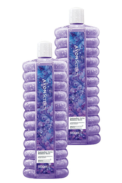 Senses Lavender Calm пена за капење со мирис на лаванда 1 l, сет од 2