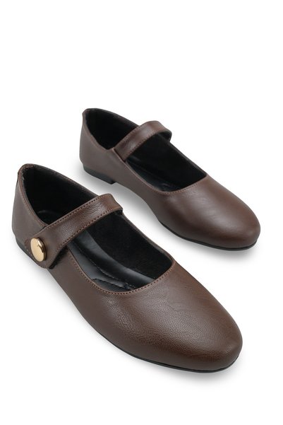 Selene Mia Women's Ballerinas 0012601 Brown Rustic