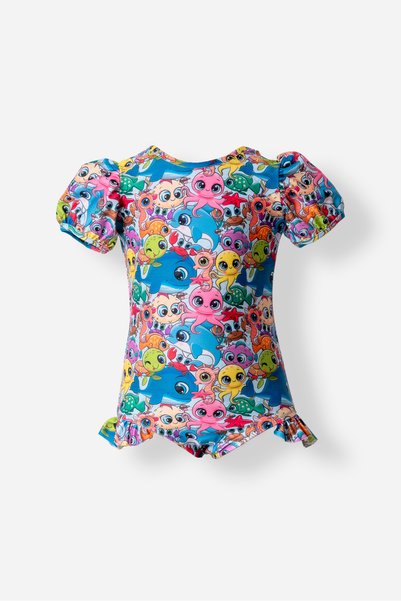 Half Sleeve Baby Girl Jumpsuit 5104