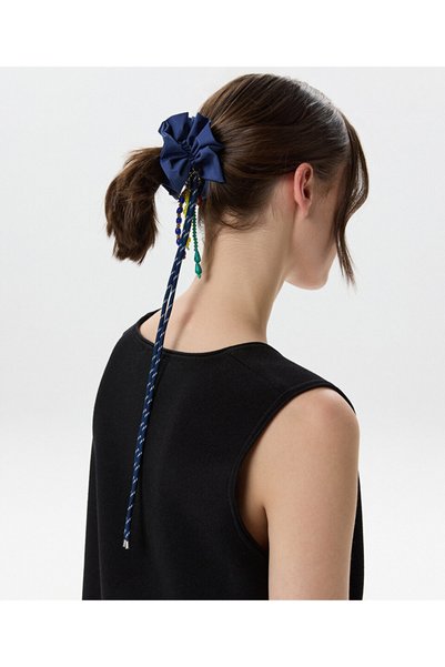 Mixed Beaded and Corded Hair Accessory