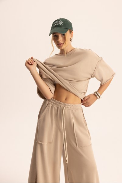 Flex Kemik Oversize T-Shirt Tracksuit Set