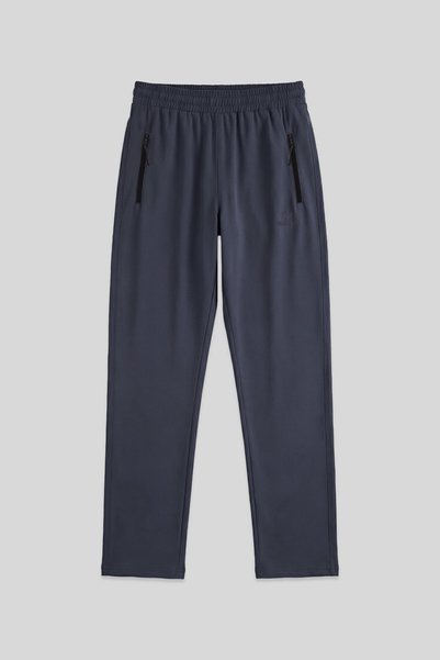 Anthracite Men's Zippered Three Pockets Standard Fit Classic Leg Sweatpants Bottom - 84768