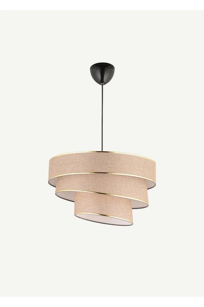 Levi 3 Tier Pendant Chandelier Brown (40X70 cm)