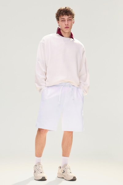 Basic Cotton Bermuda Shorts