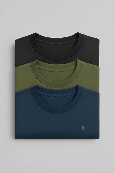 Men's Relaxed Fit Crew Neck 3-Pack T-Shirt