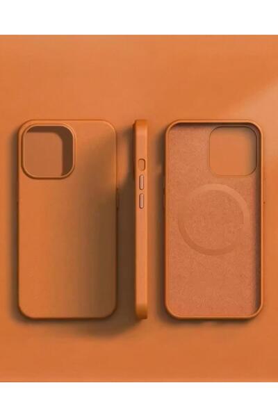 iPhone 17 Pro Compatible Suede Genuine Leather Animated Magsafe Supported Case