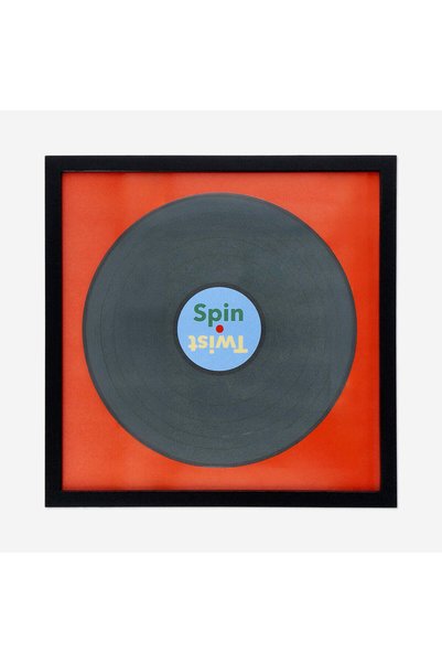 Black Record Cover Detailed Frame