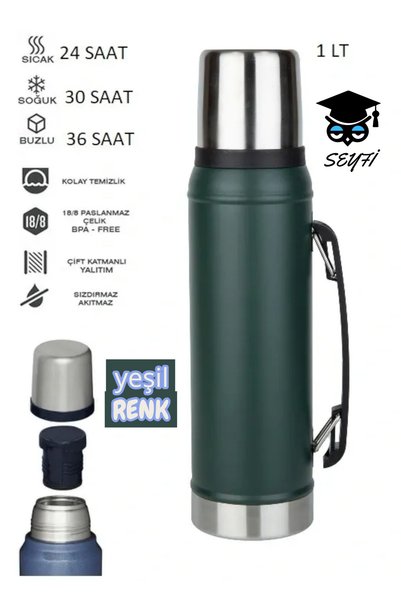 1000 ML steel thermos double-walled leak-proof bpa free 30 hours cold retention