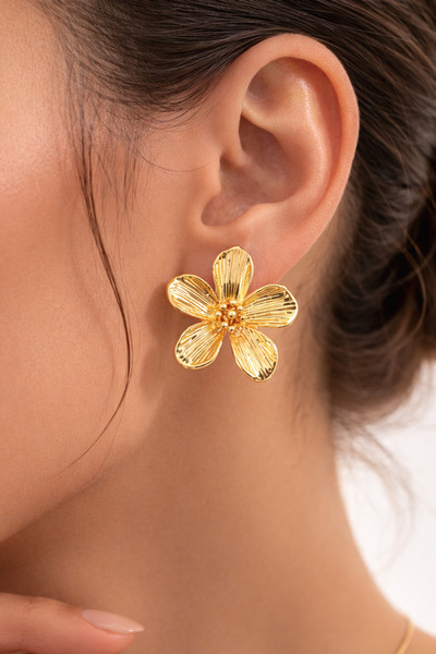 Women Earrings Gold Plated