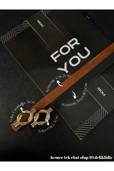 Thin Snake Buckle Basic Women's Pants Belt, Jacket Belt, Dress Belt