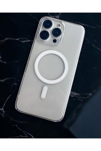 iPhone 14 Plus Compatible Animated Six Open Transparent Non-Yellowing Magsafe Supported Case
