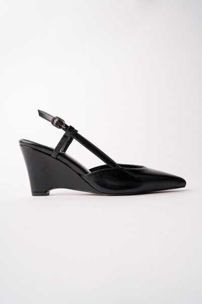 Marbella Pointed Toe Open Back Women's Wedge Heeled Shoes