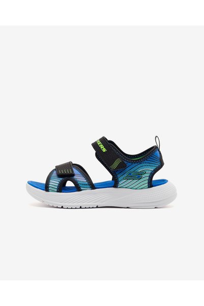 Microspec-splash large boy's black sandal 407034l bklm