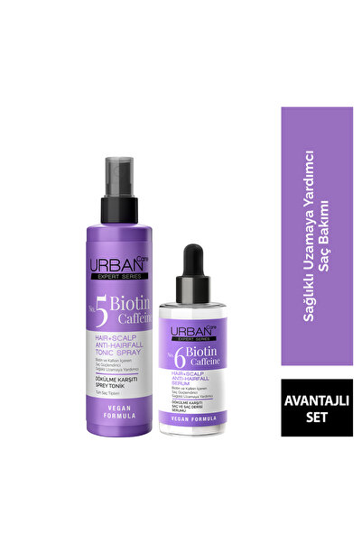 Expert Biotin Caffeine сет против опаѓање на косата, серум за нега и тоник, против сезонско опаѓање