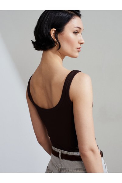 21096 Hanging Top-Dark Brown