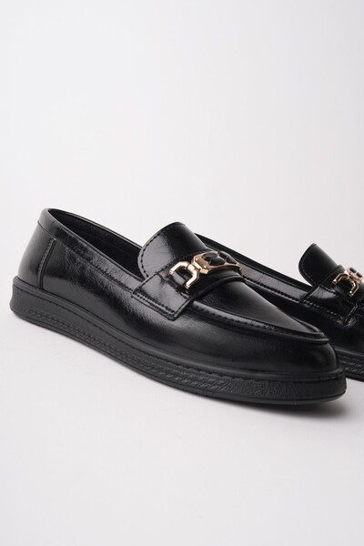 Oxfordi̇a Women's Casual Loafer Shoes with Metal Buckle
