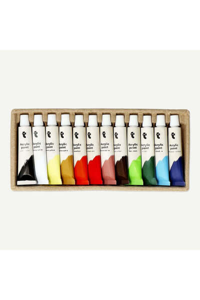 12 Color Acrylic Paint Set