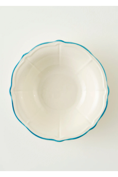 Mabel Stoneware Salad Bowl Blue (25 cm)