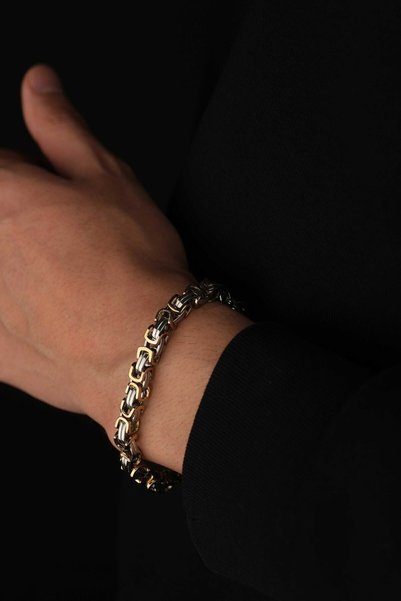 Men's Steel Color-Free Invoice Bracelet