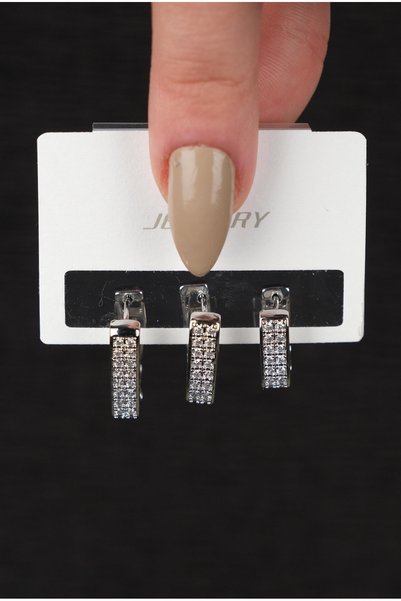 STEEL exclusive NON-TARNISHING GUARANTEED INVOICED EARRINGS