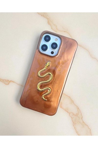 iPhone 15 Plus Compatible Metal Detailed Luxury Design Case