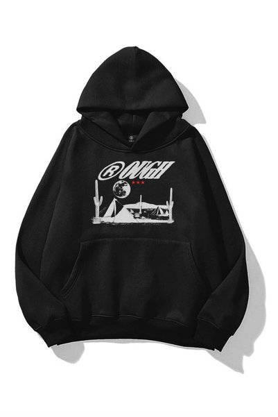 Unisex Rough Desert Sweatshirt Black
