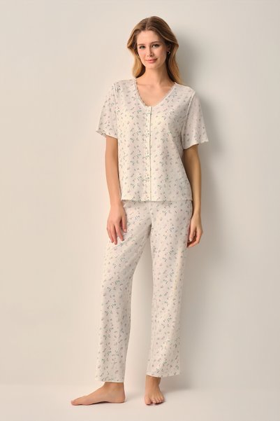 Hera Shirt Collar Pajama Set