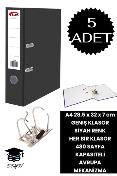 A4 Office Folder Office Document Organizer Folder Double Metal Ring European Mechanism