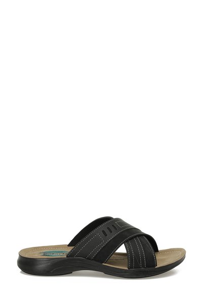 608011.M5Pr Black Men's Slippers