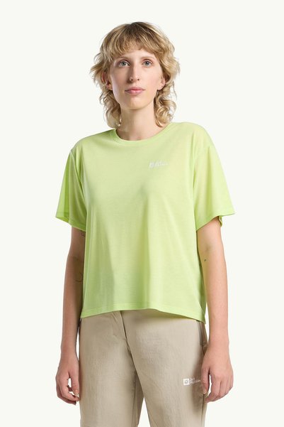 Vonnan Crop t W Yellow Women's Short Sleeve T-Shirt