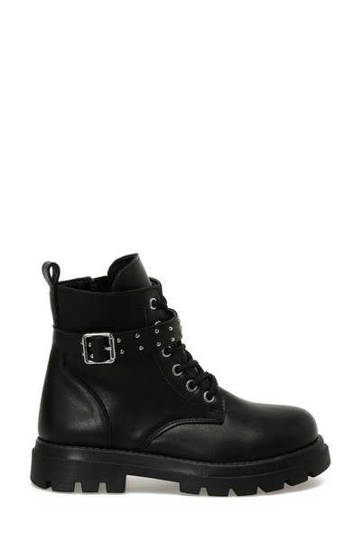 Gala F 5Pr Black Girls' Biker Boots