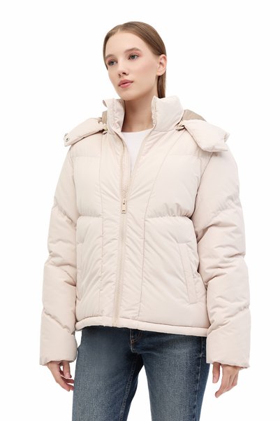 Wl 2W-Kx-Crop 5Pr Beige Women's Short Coat