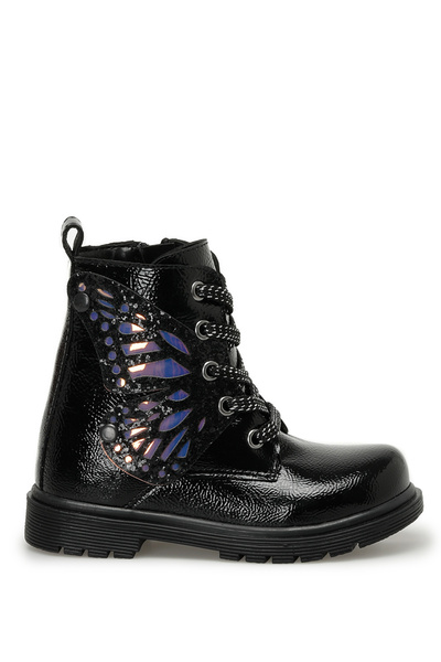 Fly.P 3Pr Black Girls' Biker Boots