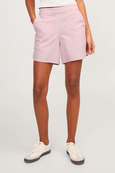 JXSIVA OXFORD SHORTS WVN Red Women's Shorts
