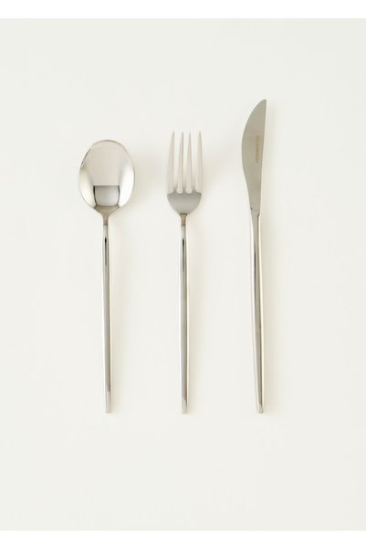 Siena 18 Piece Dessert Fork Spoon Knife Set Silver