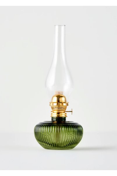 Vintage Glass Gas Lamp Green (13X33 cm)