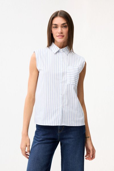Padded Striped Shirt