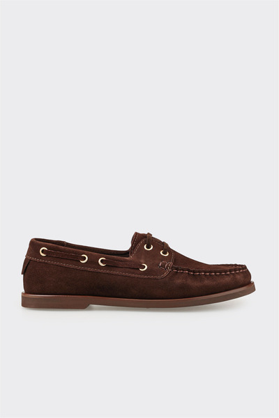 Brown Leather Women's Casual Shoes