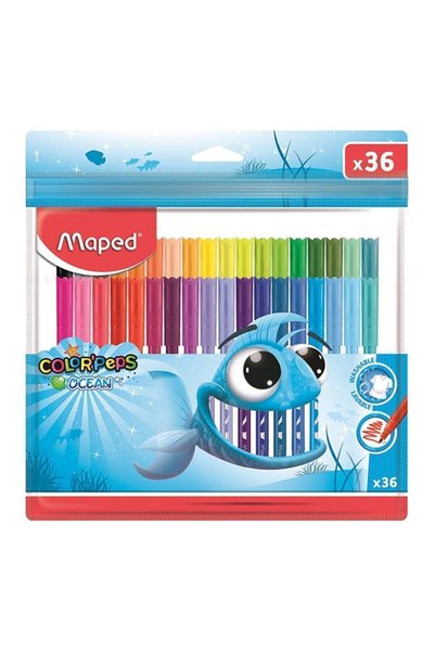 Colorpeps Ocean Washable Felt Tip Pen Set 36 Colors