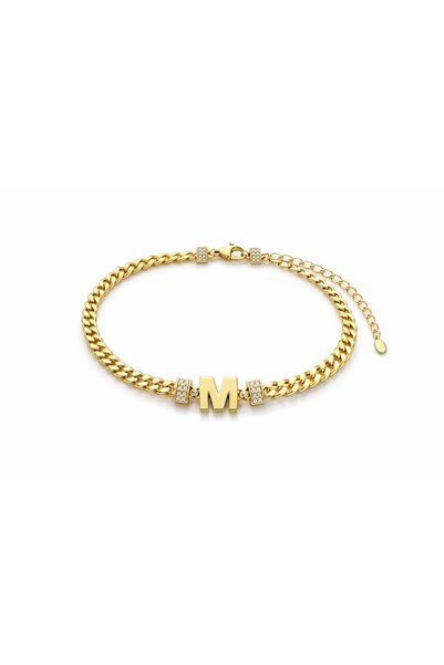 Steel Letter Bracelet