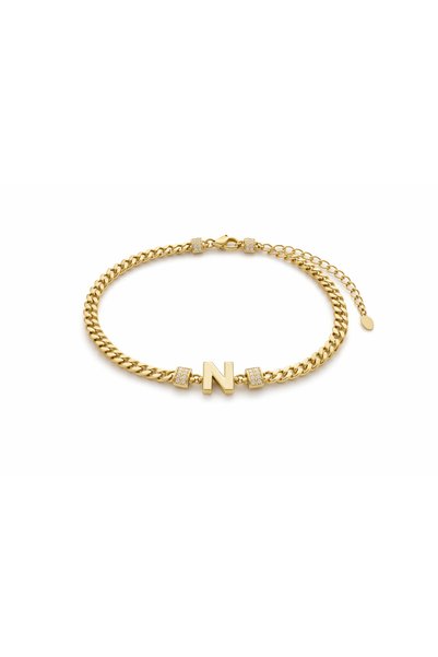 Steel Letter Bracelet